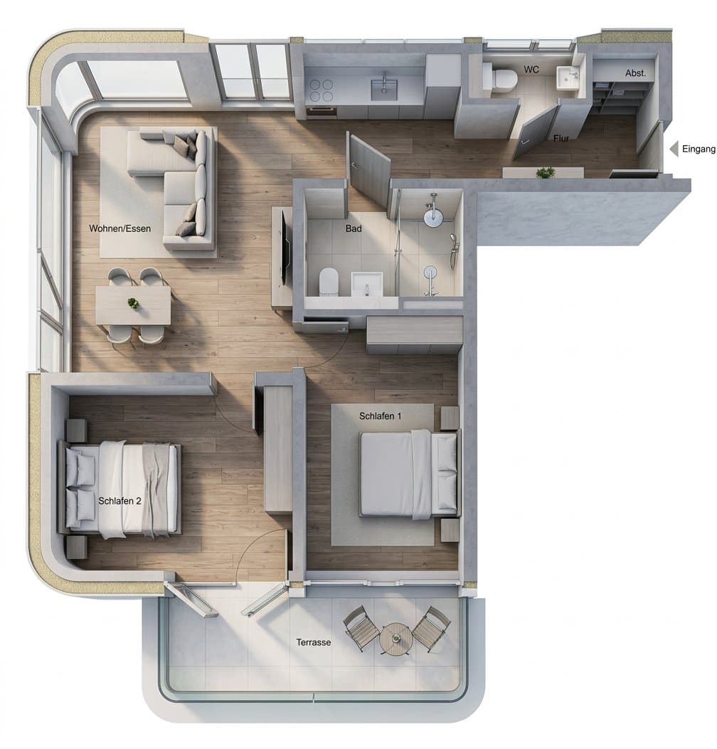 Foto 4 der Wohnung B 00.01